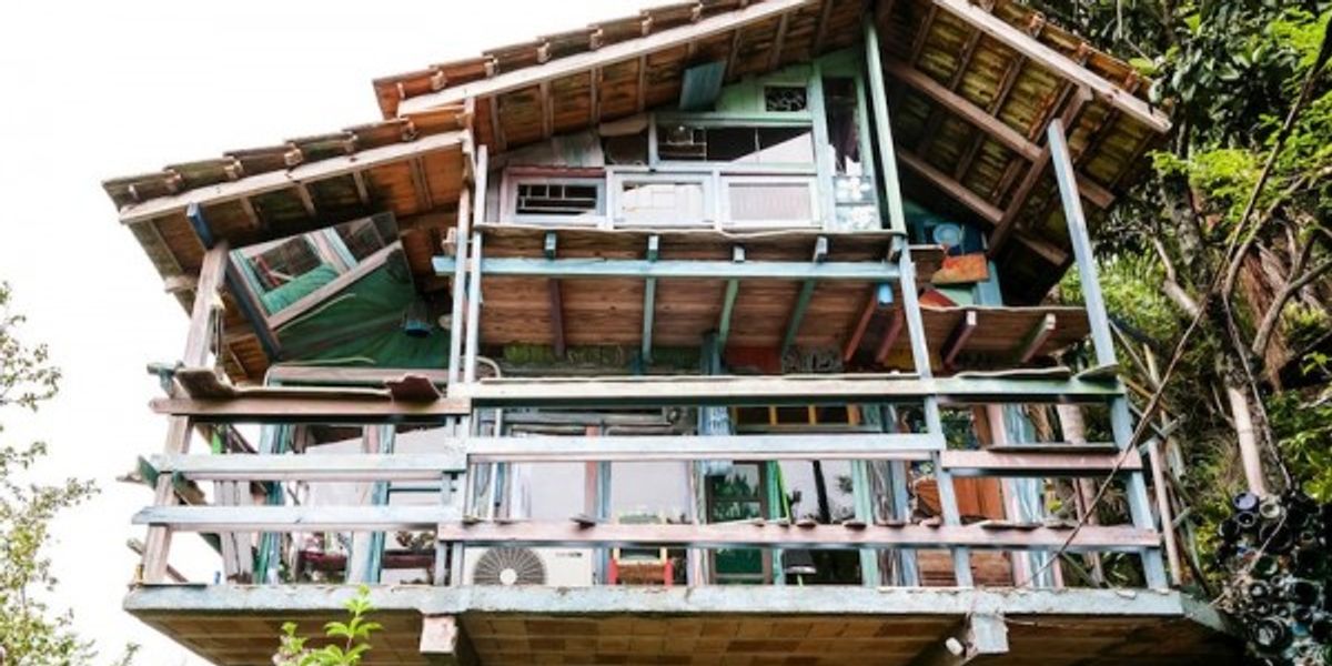 This Awesome House Is Made Of Completely Recycled Materials... Wait