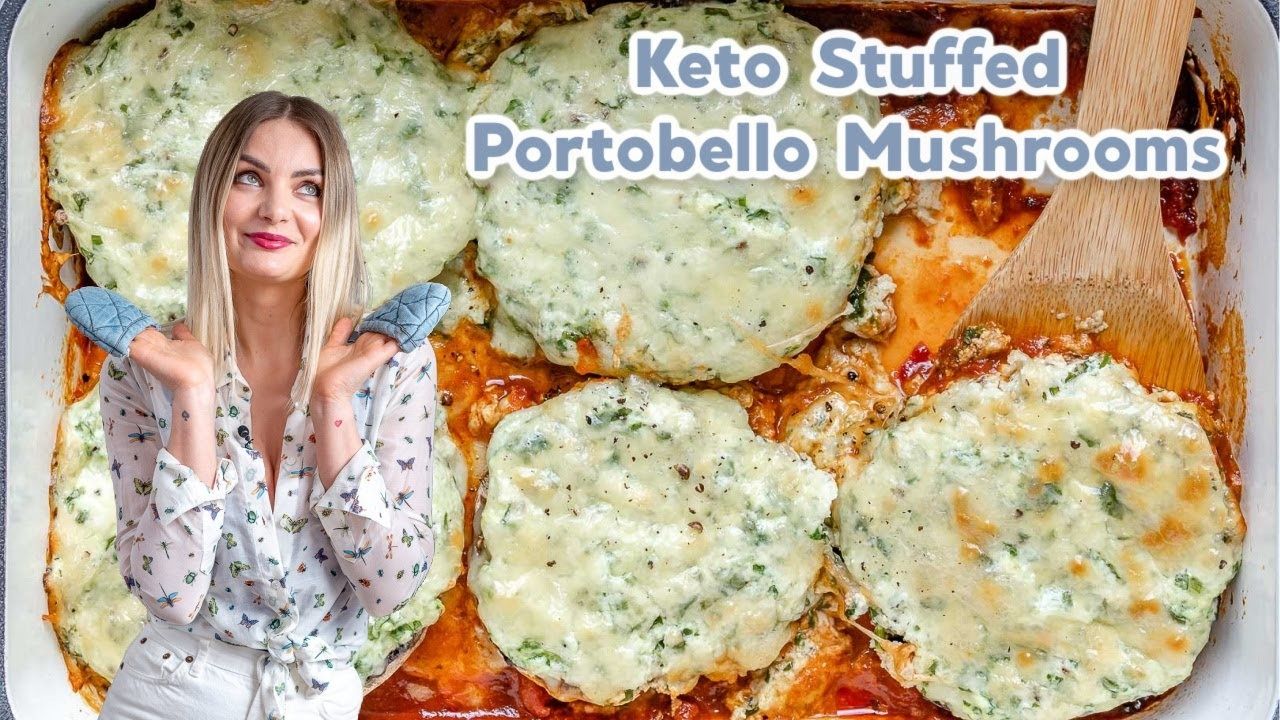 Keto Stuffed Portobello Mushrooms Recipe