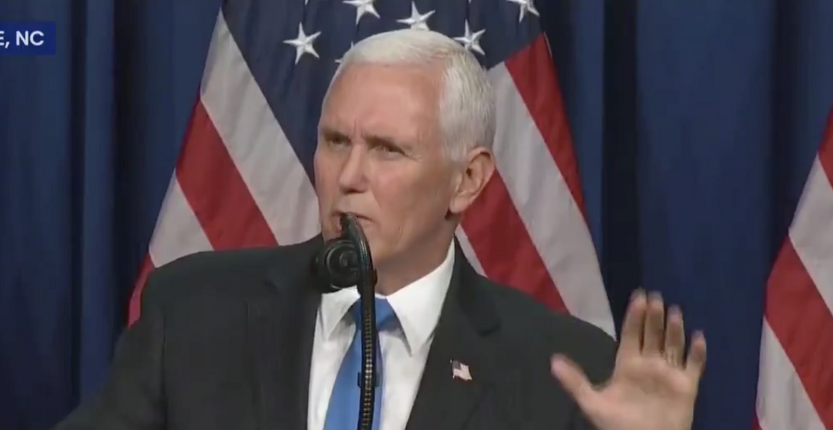 Pence Is Getting Roasted for His Tone Deaf Attempt to Rewrite Trump's Campaign Slogan During His RNC Speech