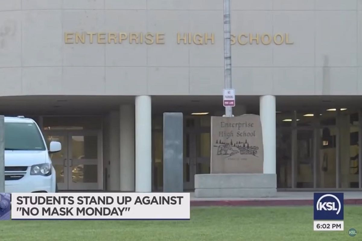 Utah Wingnuts Called For High School 'No Mask Monday' Protest. Hero Teens Said 'No Thanks, Jerks!'