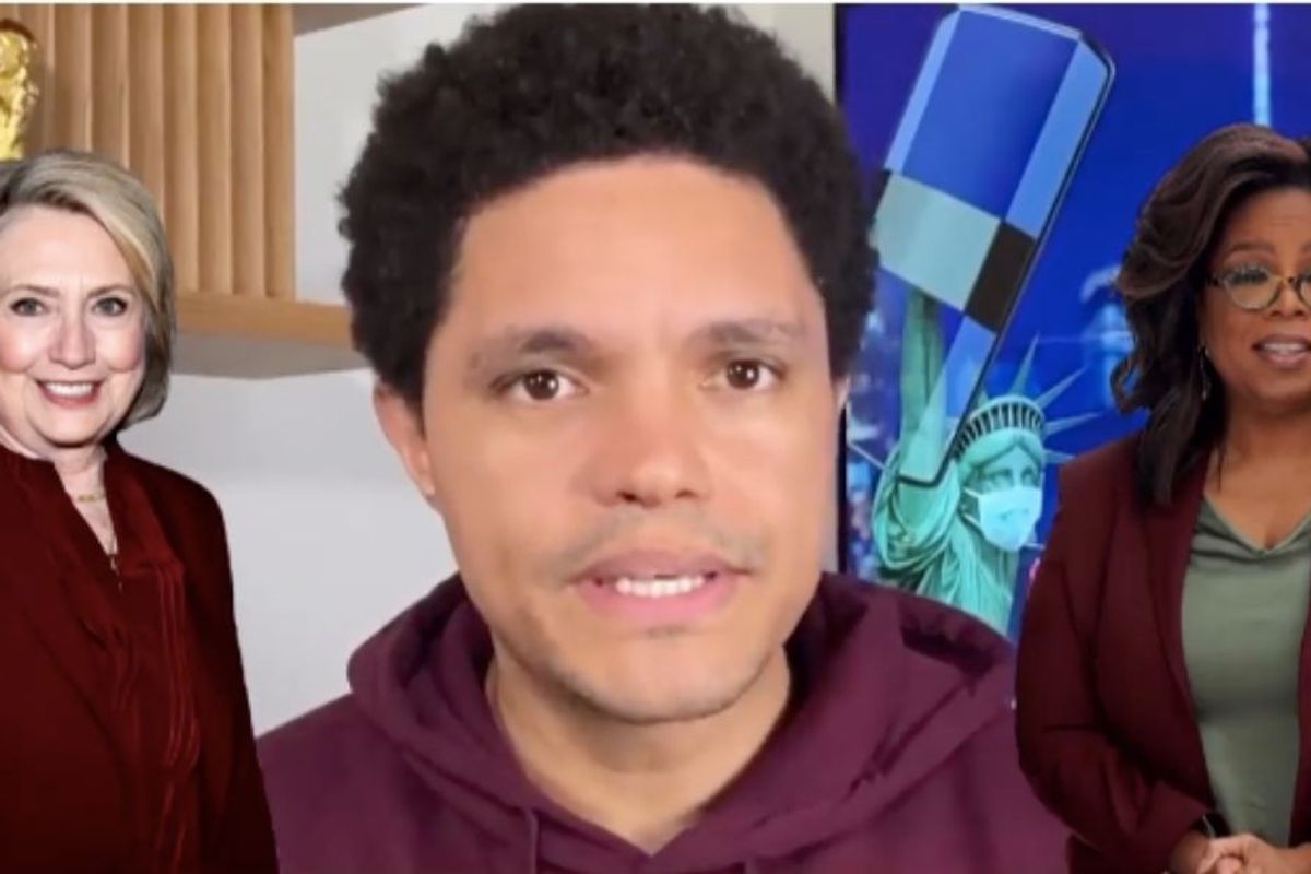 Trevor Noah sheds light on the absurdity of QAnon as only Trevor Noah can