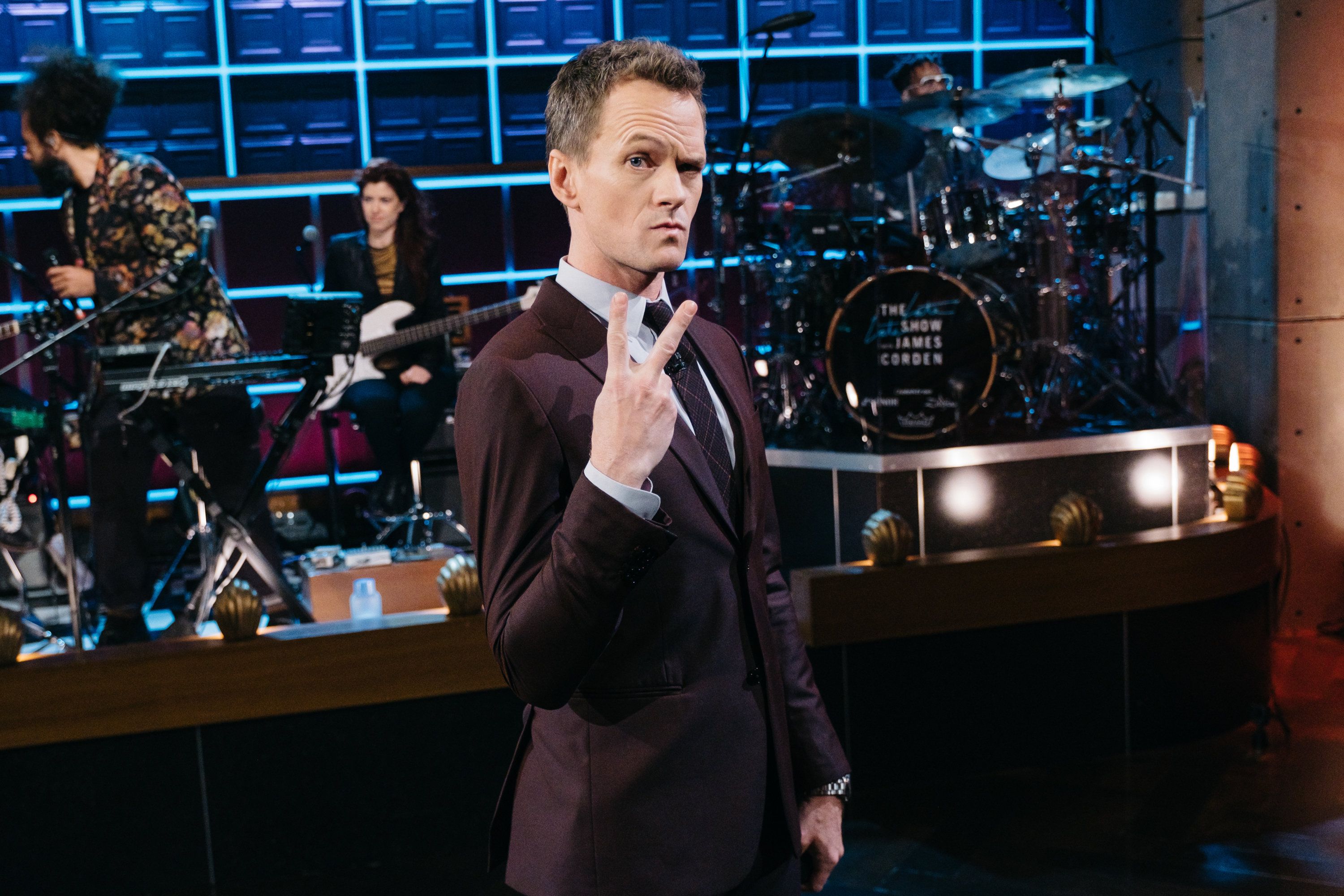 Neil Patrick Harris who plays Barney on HOW I MET YOUR MOTHER on "The Late Late Show with James Corden."