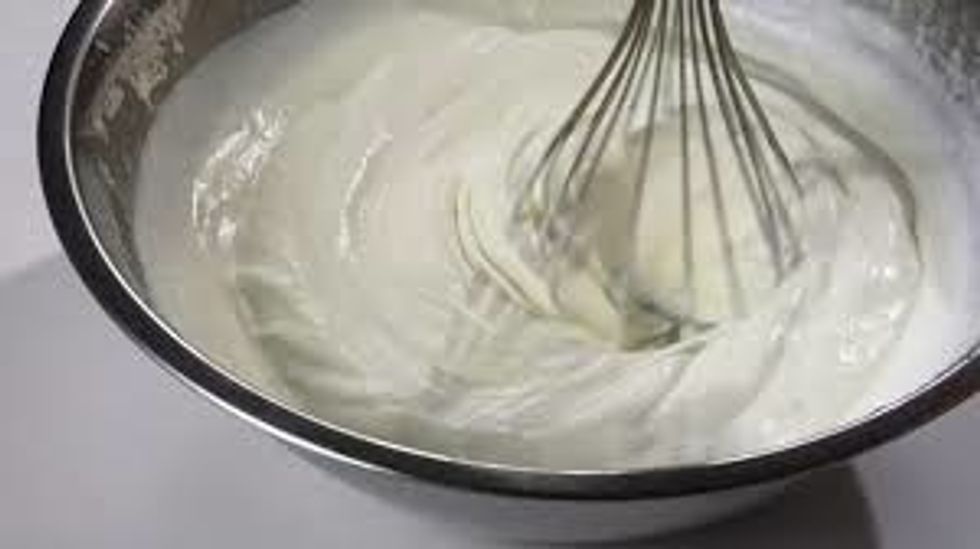 Danish Filling In A Mixing Bowl