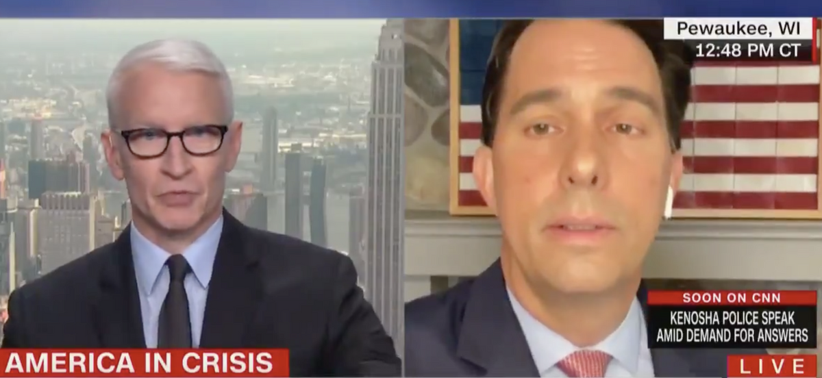Former GOP Wisconsin Gov. Turns Off Camera Mid-Interview After Anderson Cooper Calls Out His Hypocrisy