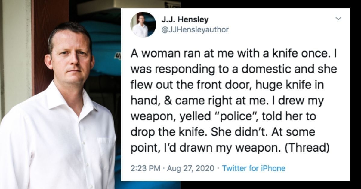 Former police officer explains why he didn't shoot a woman who ran at him with a knife