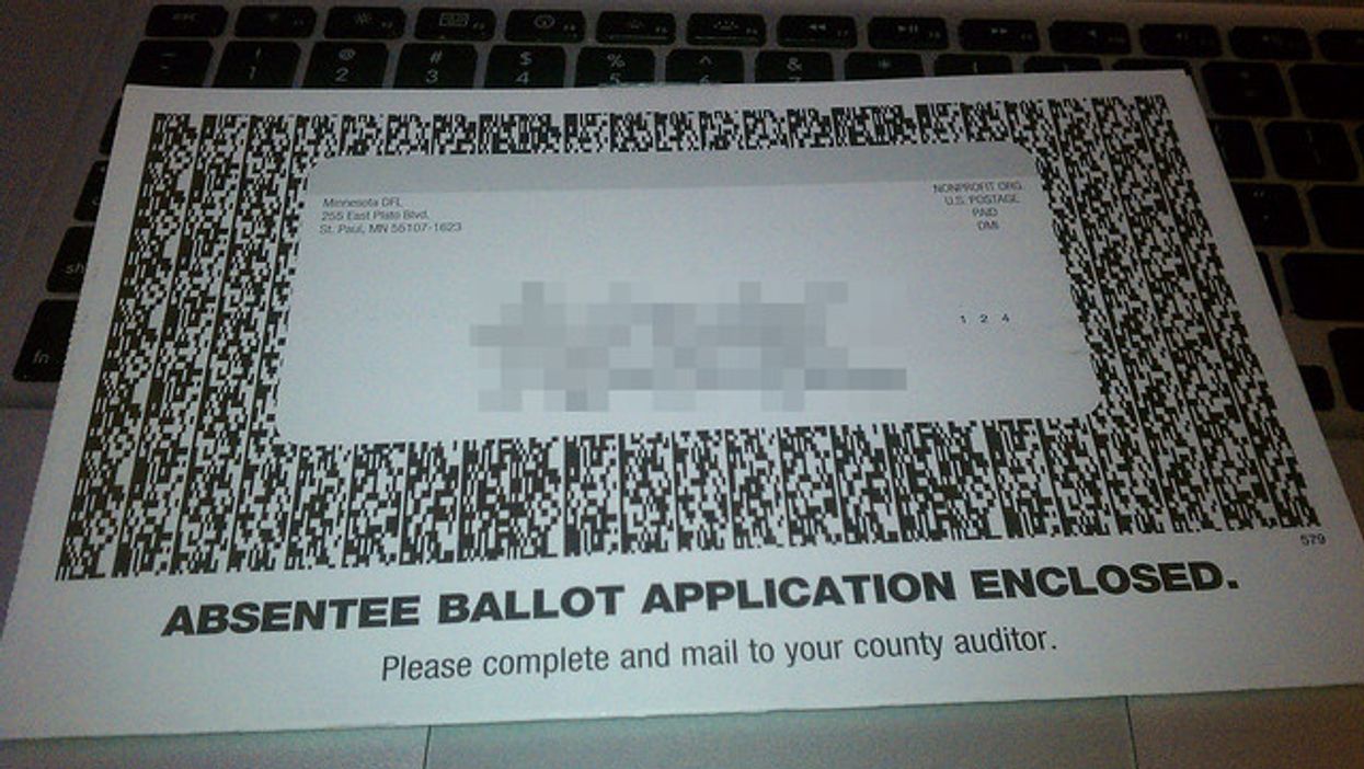 absentee ballot application