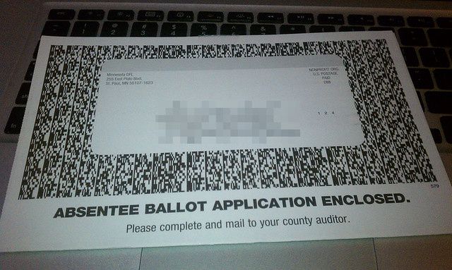 absentee ballot application