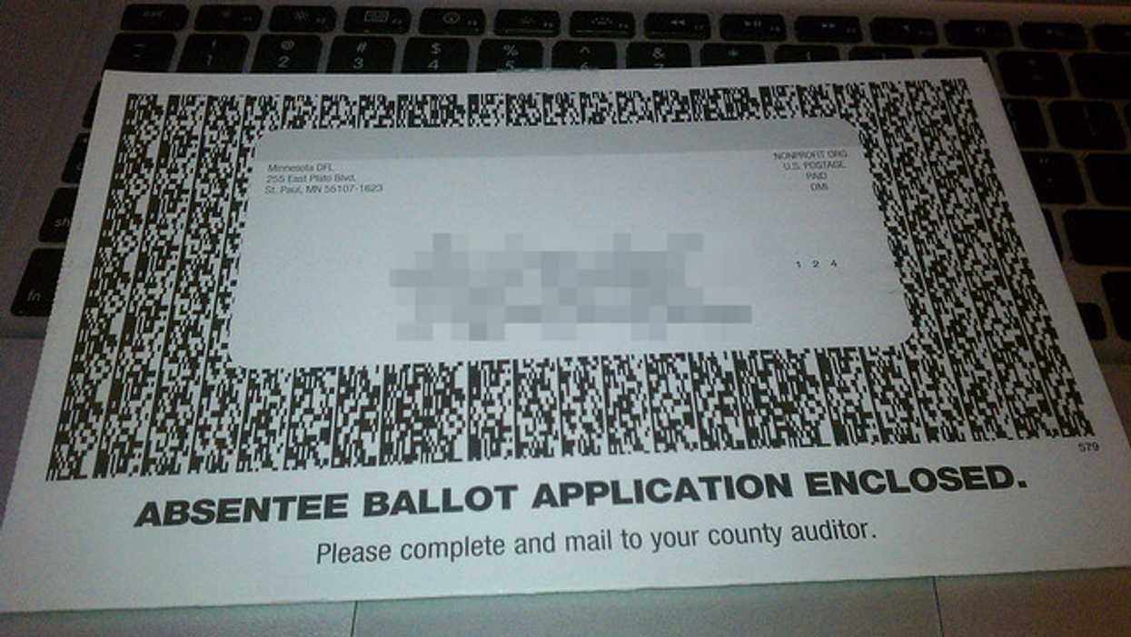 absentee ballot application