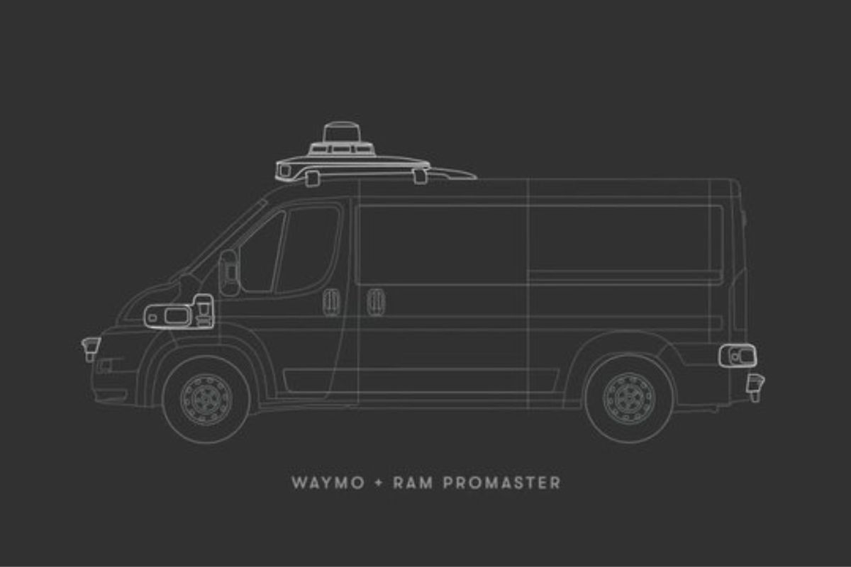 Ram ProMaster delivery van with Waymo driverless technology