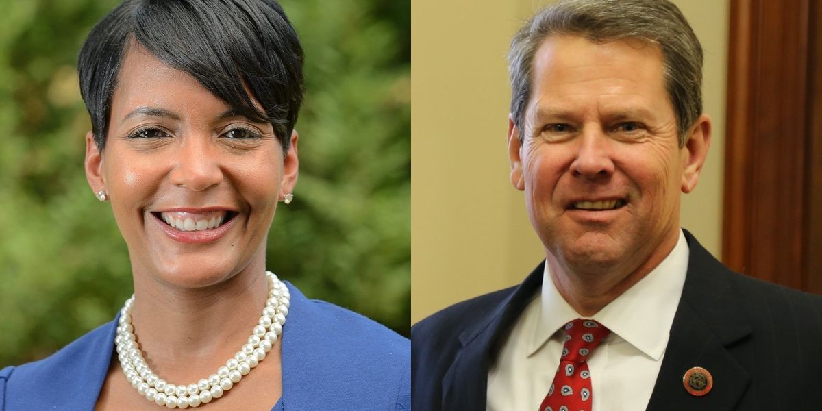 Mayor Keisha Lance Bottoms Governor Brian Kemp COVID-19