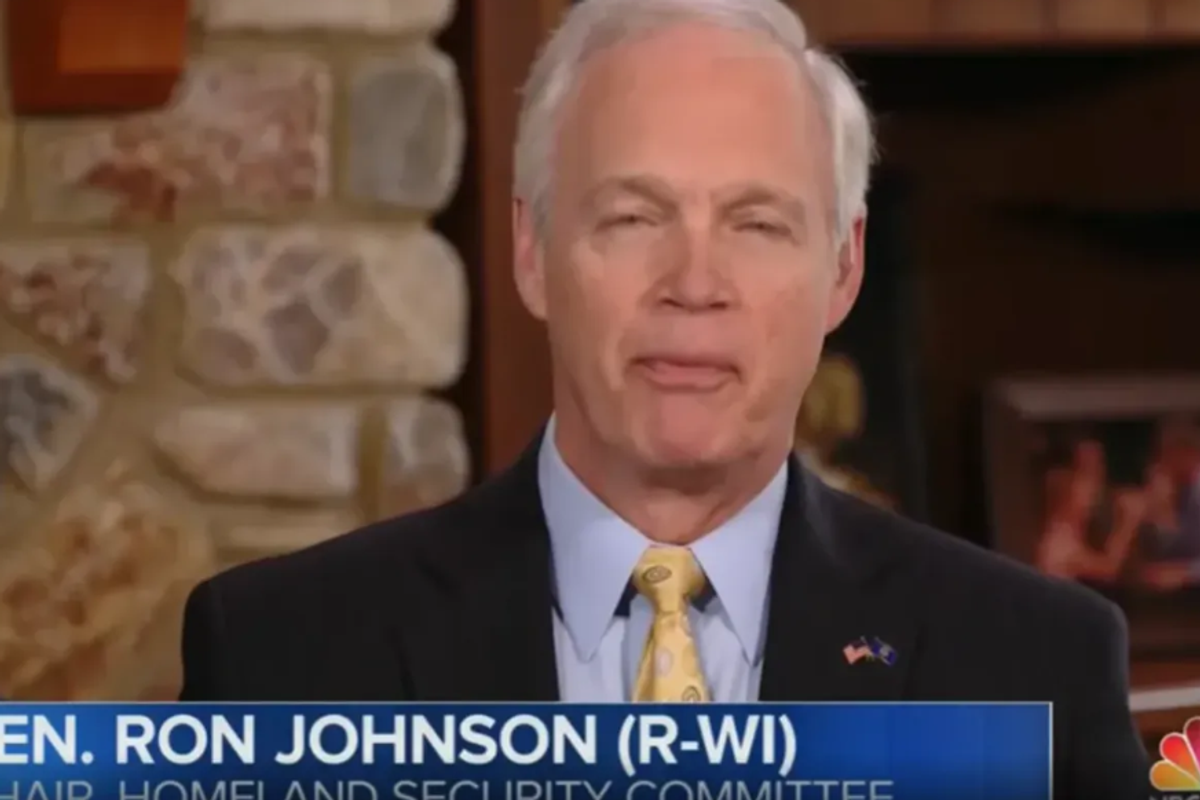 Biden Campaign Gonna Use Senate's Dumbest Republican Ron Johnson As Chew Toy Now