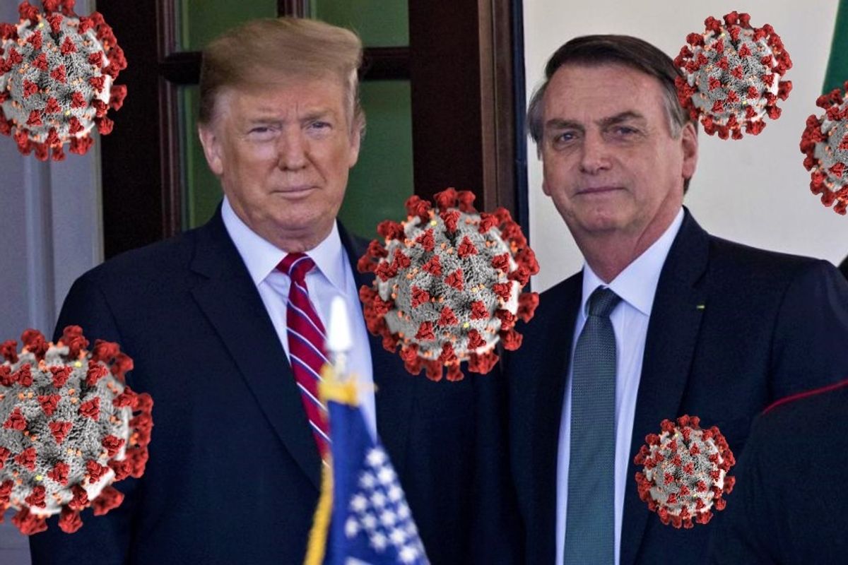 Donald Trump and Jair Bolsonaro Covid-19