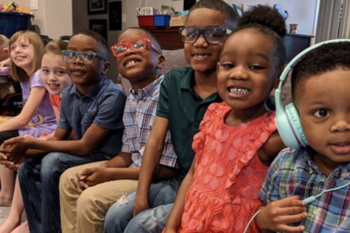 5 'amazing' siblings were living in separate foster care homes, so this family adopted them all