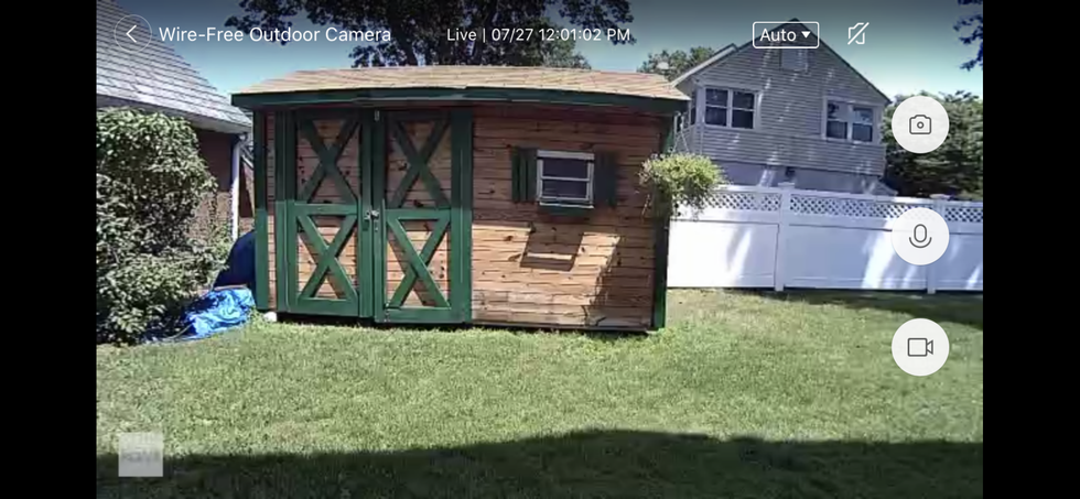 Landscape view of live video from Kami Outdoor Camera