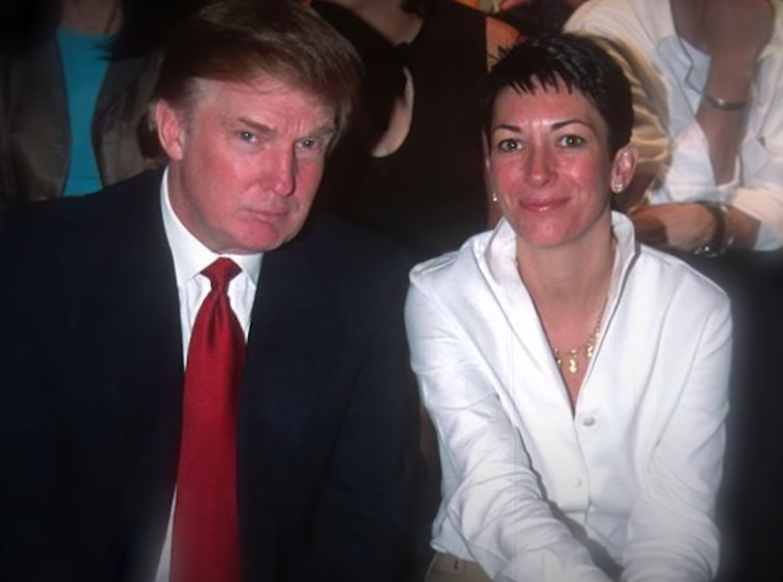 Donald Trump and Ghislaine Maxwell
