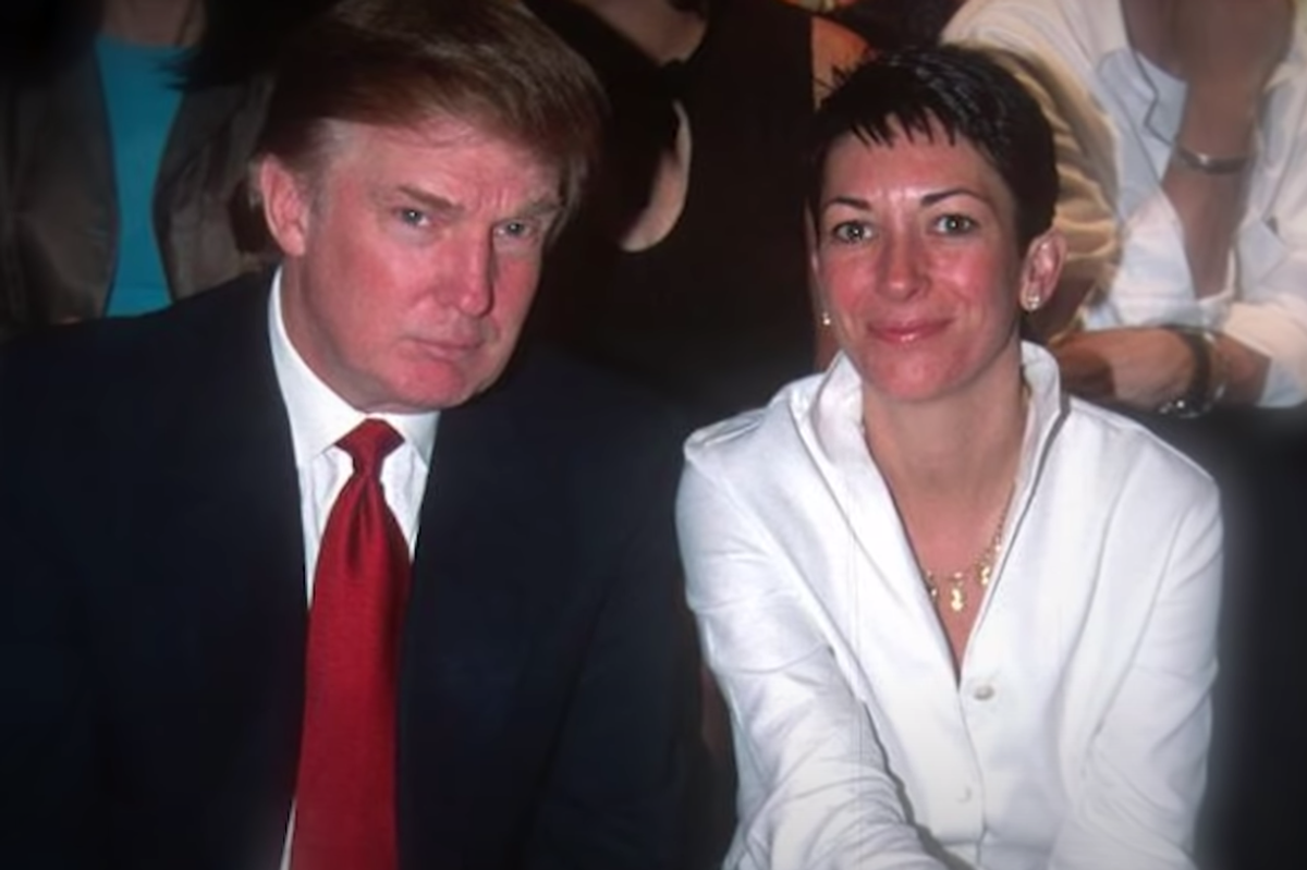 Donald Trump and Ghislaine Maxwell