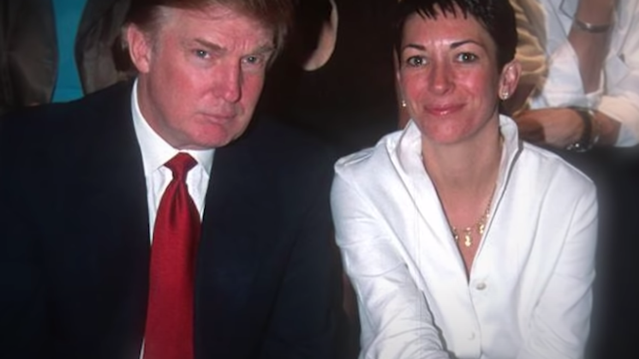 Donald Trump and Ghislaine Maxwell