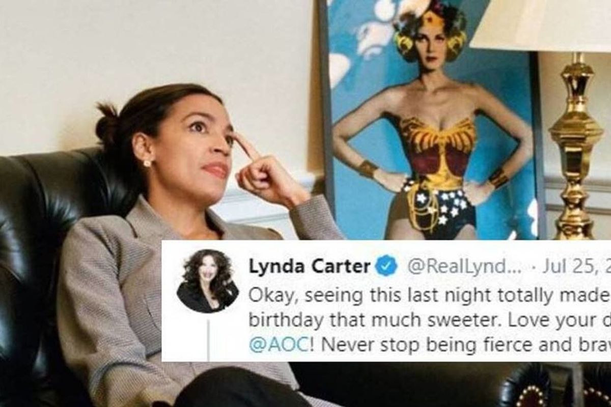 Lynda Carter, the original 'Wonder Woman,' praises fellow Latina Alexandria Ocasio-Cortez