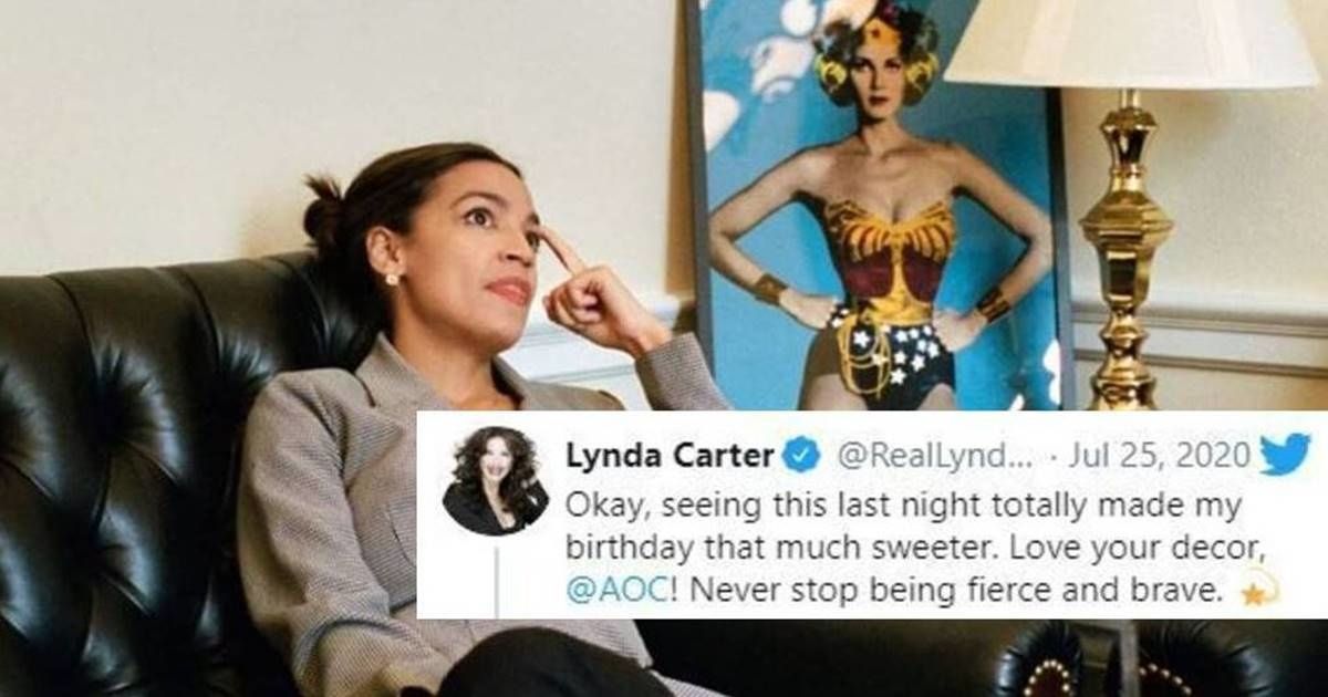 Lynda Carter, the original 'Wonder Woman,' praises fellow Latina Alexandria Ocasio-Cortez