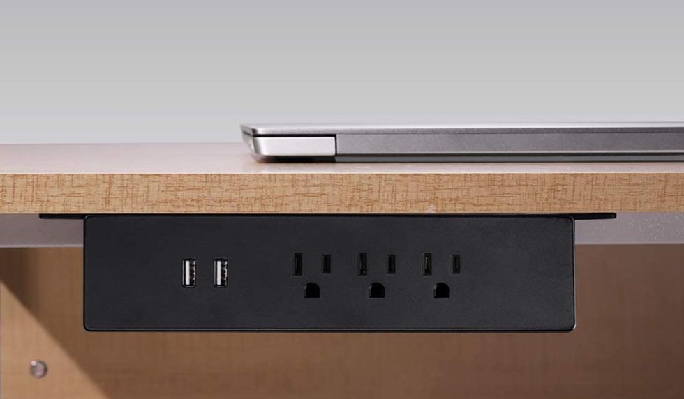Desk power sockets and USB ports by Haylink
