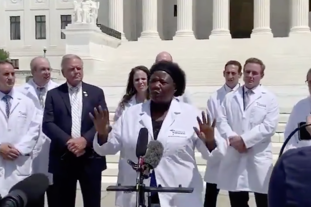 Actual US President Tweets Video Of Dr. Demon Slayer Pitching COVID-19 Miracle ‘Cure’