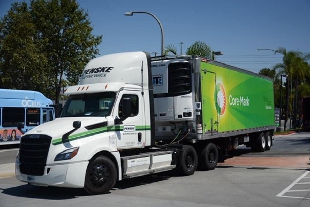 Penske Deploys Battery Electric Truck with Core-Mark