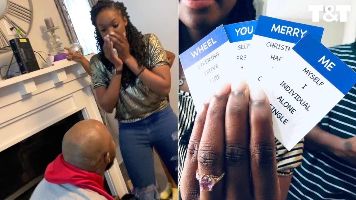 Georgia man stages game disagreement to propose, and it's pretty dang epic