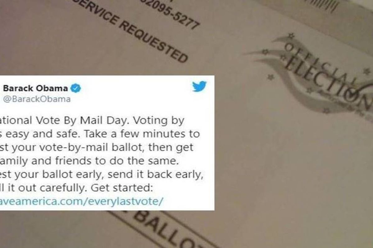 Barack Obama reminds you it's time to get your mail-in ballot. Here's how to do it.