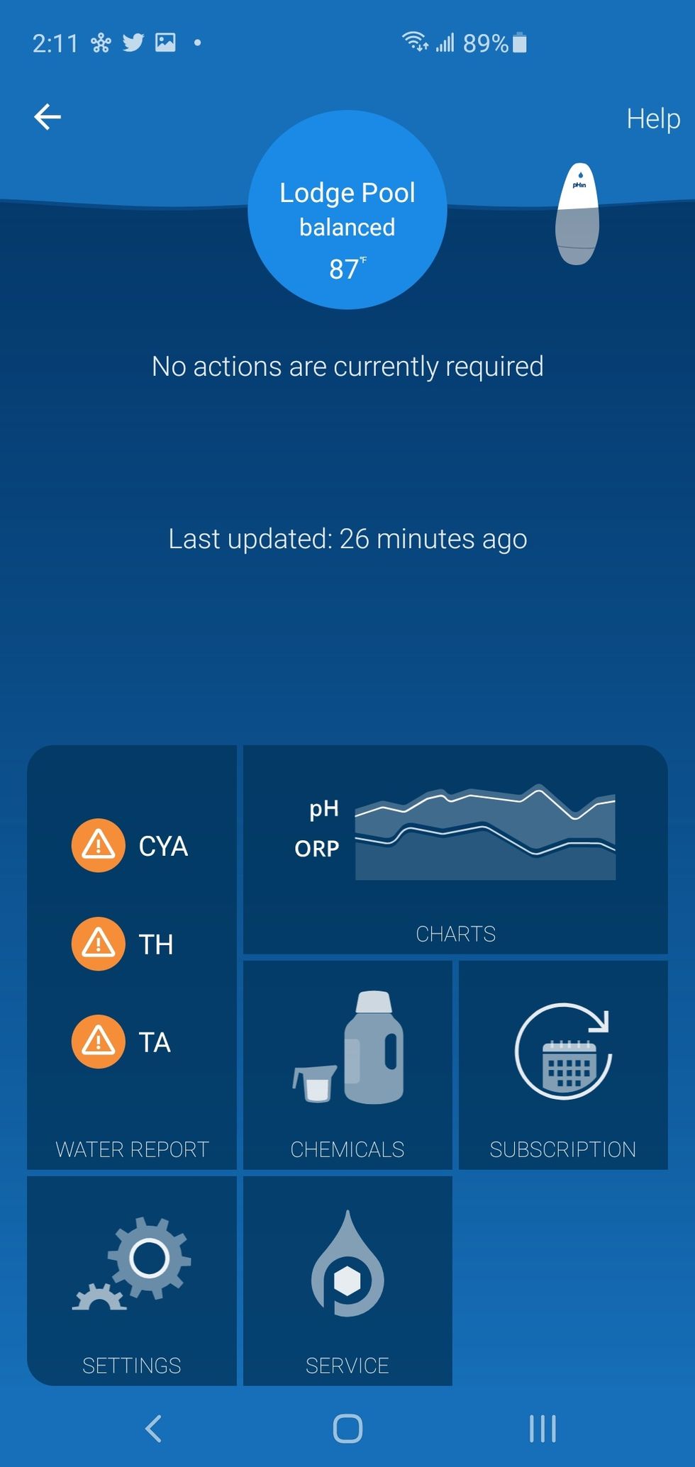 Phin Smart Water Care Monitor For Pools pHin Smart Water Monitor for pools and hot tubs review - Gearbrain