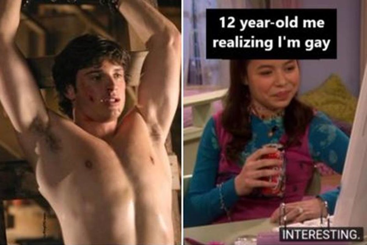 People are using a classic Nickelodeon meme to share the moment they realized they're gay