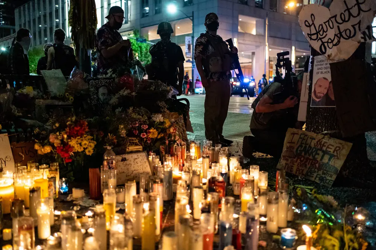 Austin protesters clash with police in the wake of Garrett Foster's death
