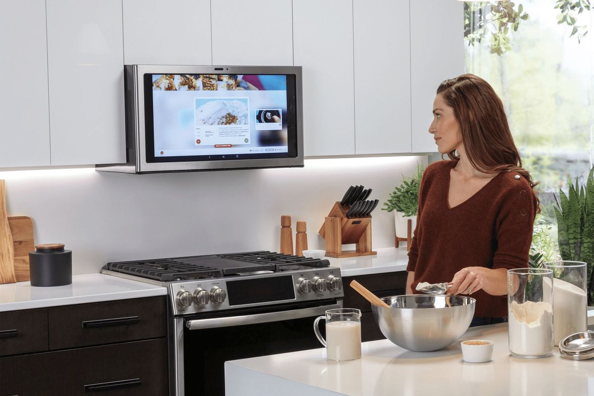 ​The Kitchen Hub touchscreen by GE Appliances