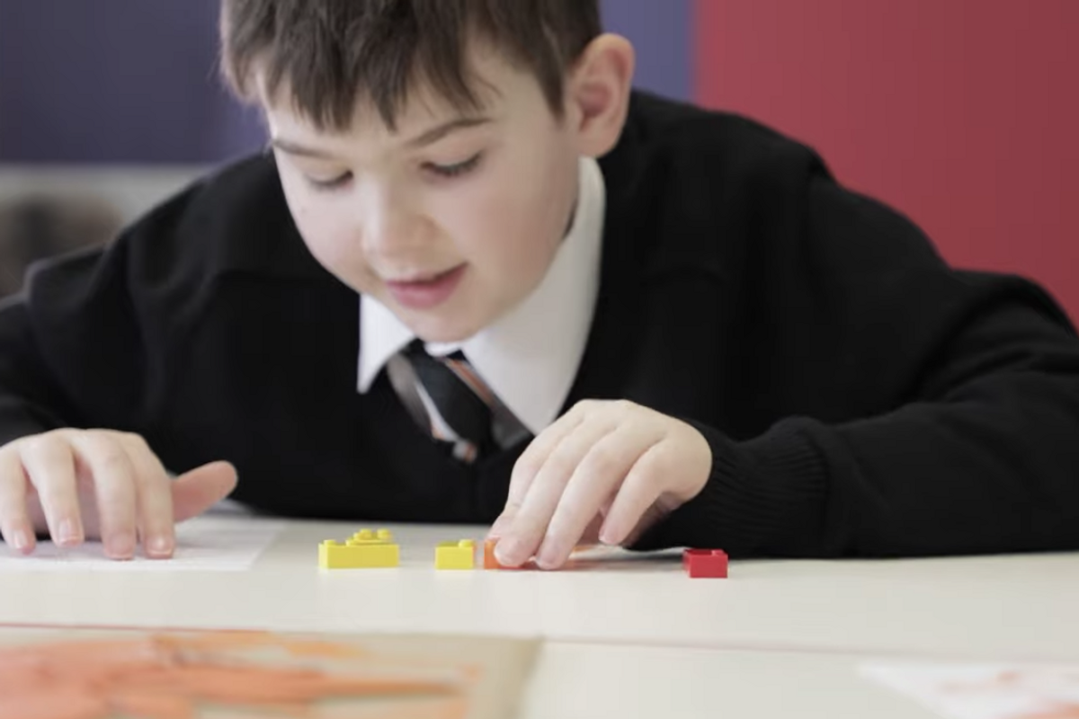 LEGO is releasing sets of braille bricks for visually impaired children