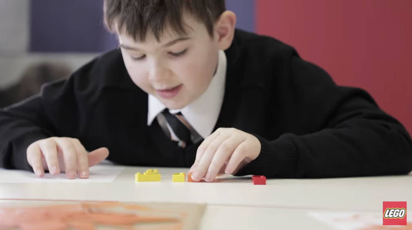 LEGO is releasing sets of braille bricks for visually impaired children