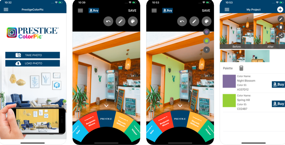 app to see different colors on your house