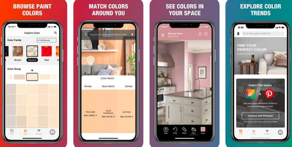 The Home Depot ProjectColor app