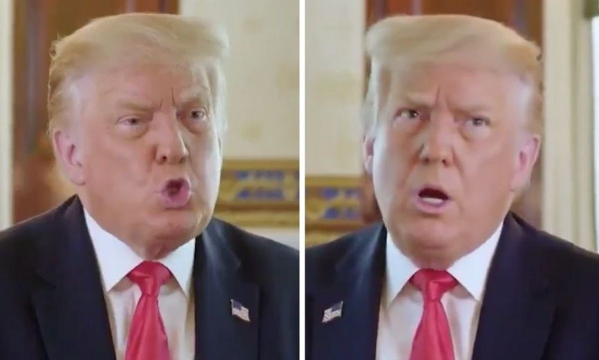 Someone Edited Trump's Axios Interview So That Trump Is Arguing With Himself About Testing, and the Internet Has a New Hero