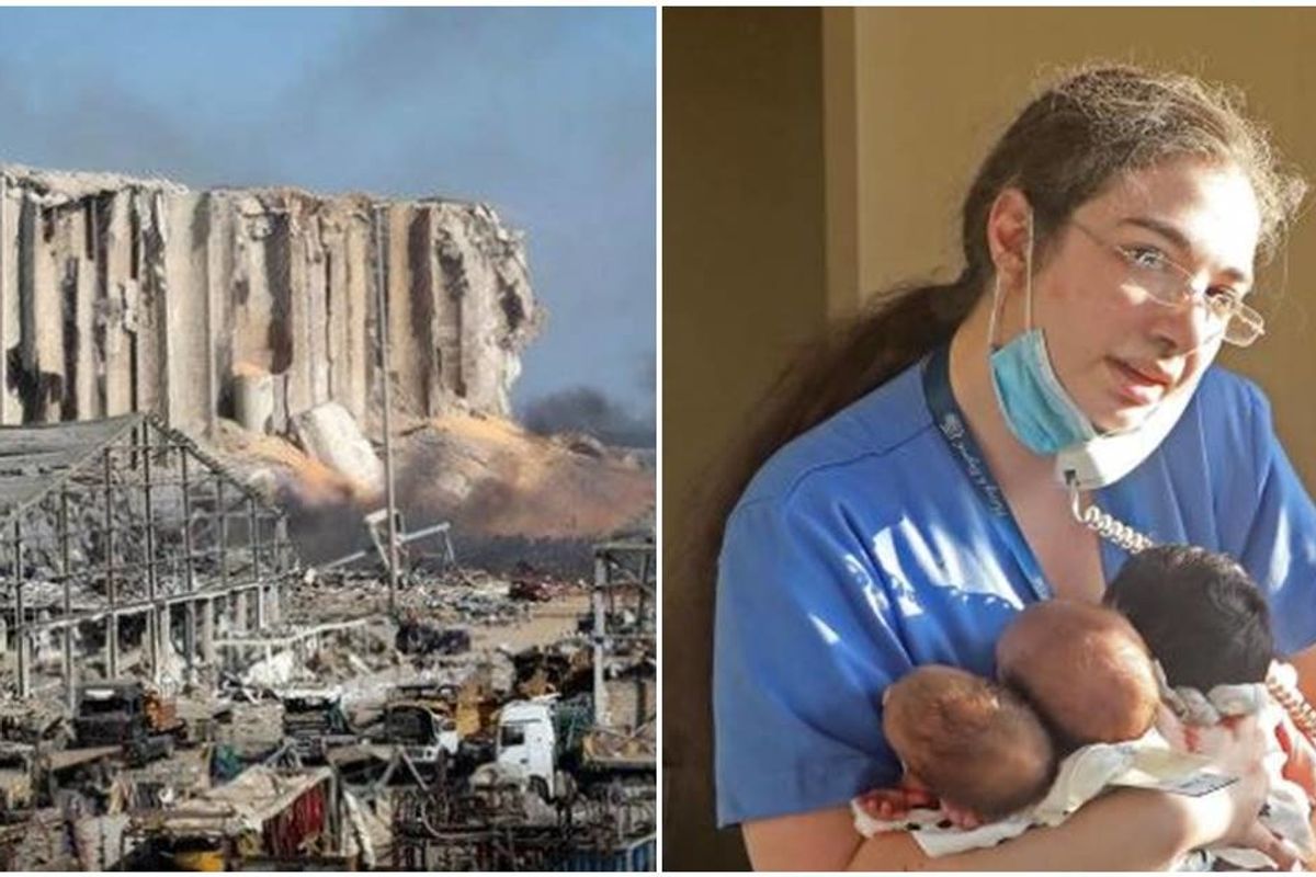 Heroic nurse woke-up from Beirut blast holding three babies whose lives she saved
