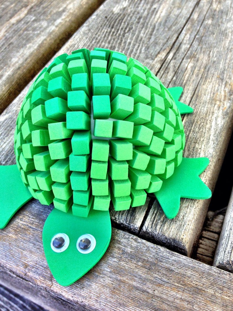 How to make a turtle out of foam B+C Guides