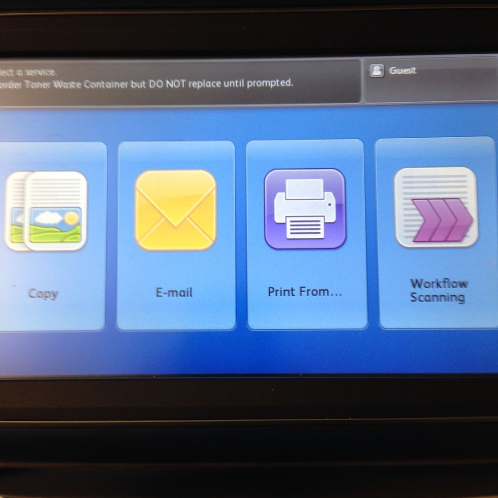 How to scan/email from the copier B+C Guides
