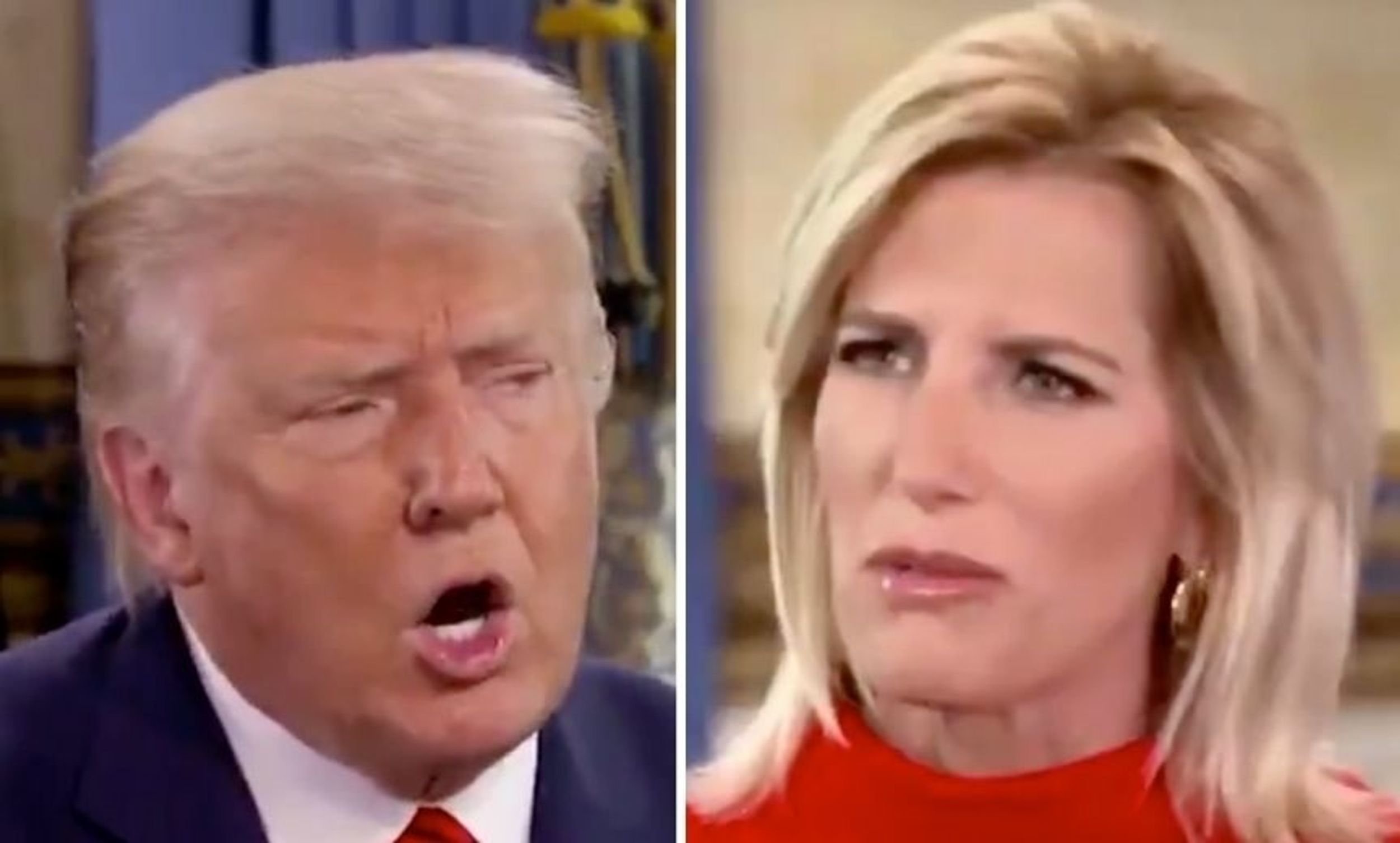 Trump Tried to Claim People 'in the Dark Shadows' Control Biden and Even Laura Ingraham Wasn't Having It