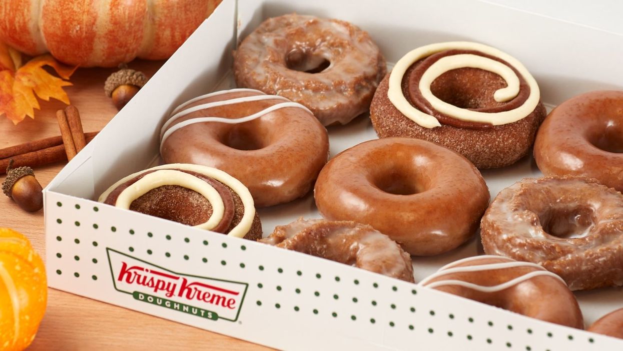 Krispy Kreme is serving up 4 pumpkin spice doughnuts for fall