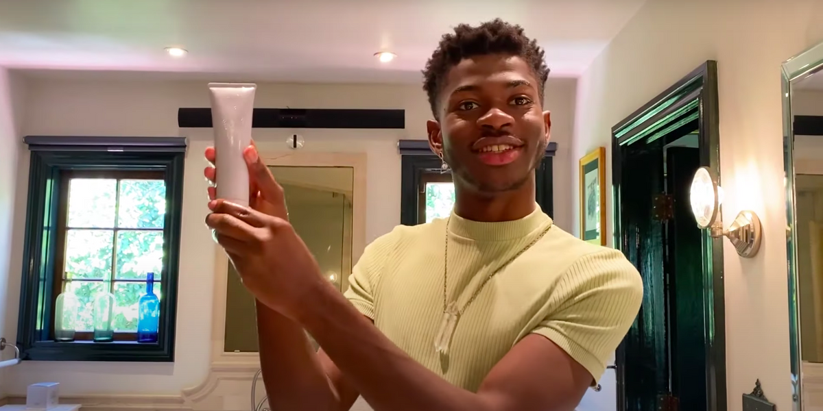 Watch Lil Nas X's Skincare Routine