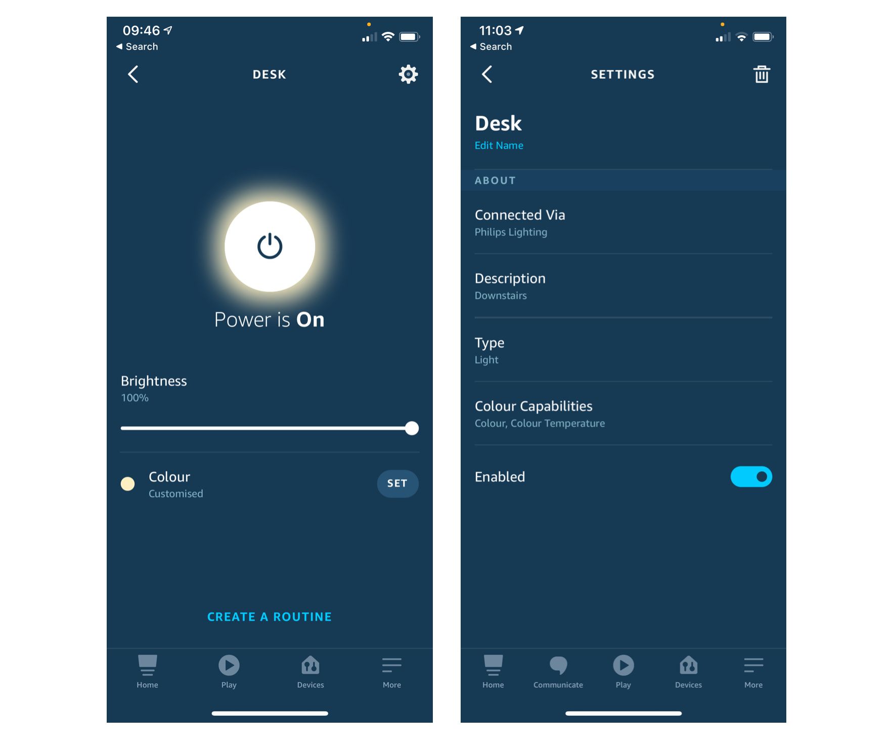 Alexa store light app