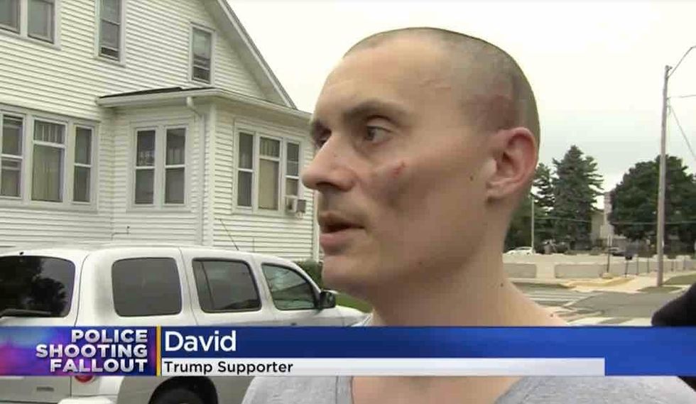 Trump supporter kicked in head by Black Lives Matter militant while flat on his back: 'He just got his a** beat!'