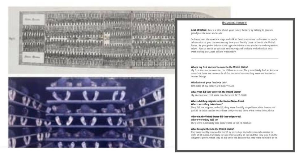Student's response to a school assignment bravely challenges its cultural assumptions