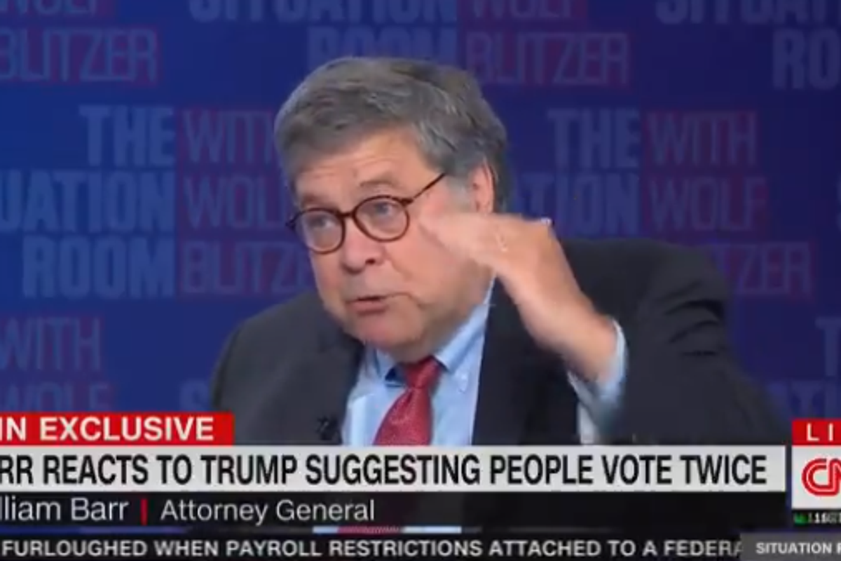 Bill Barr Just A Big Ol' Liar About Absentee Voter Fraud, Who Knew?