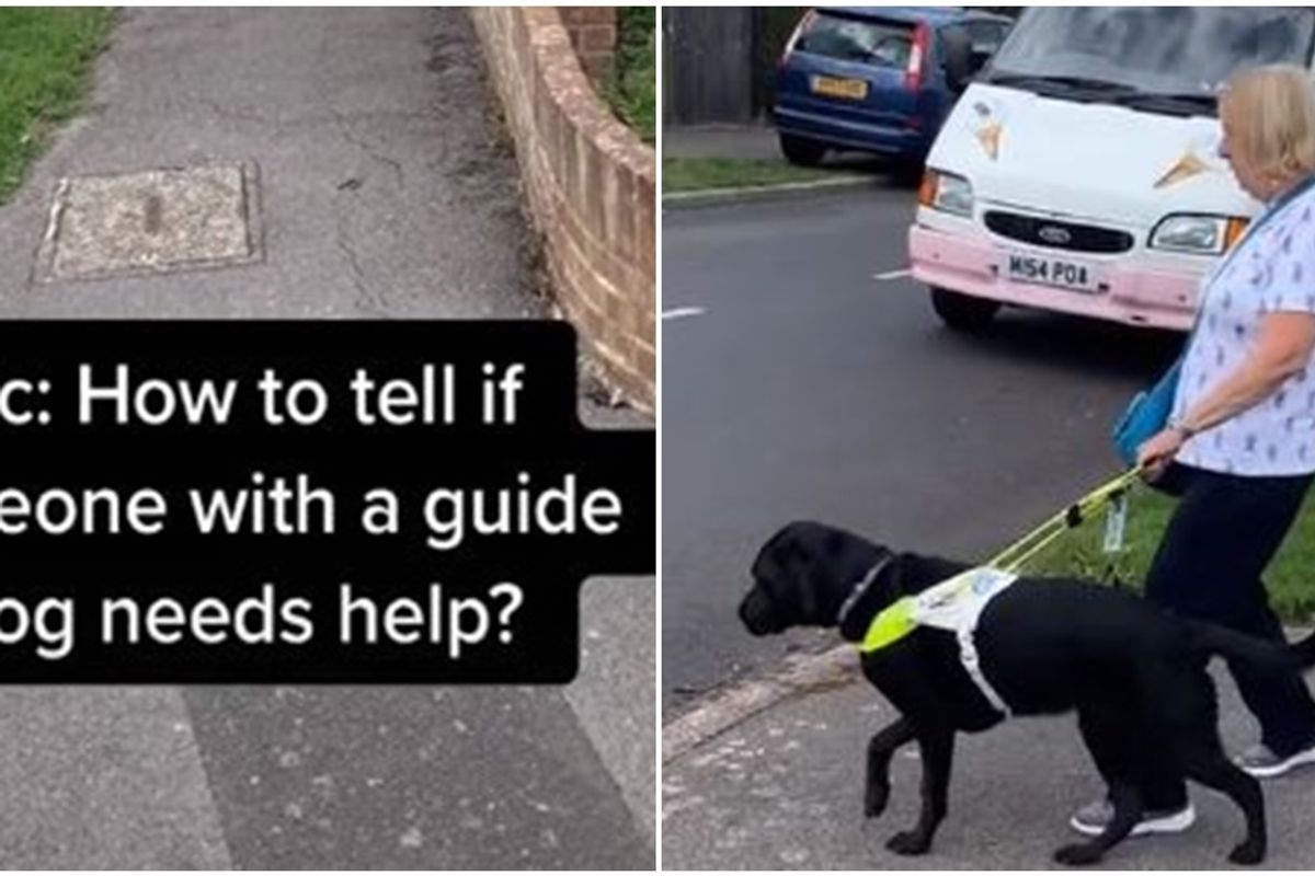 There's a signal blind people give if they need assistance. Here's how to lend a hand (when asked).