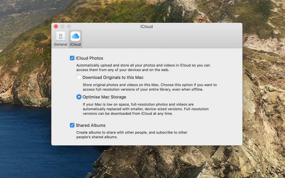 iCloud Photos library storage