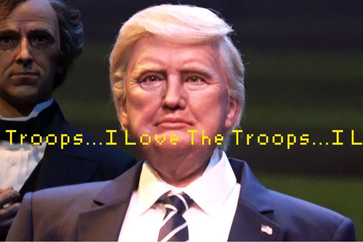 WH Flacks Insist Donald Trump Loves Troops Most Donald Trump Loves Troops Most Donald T